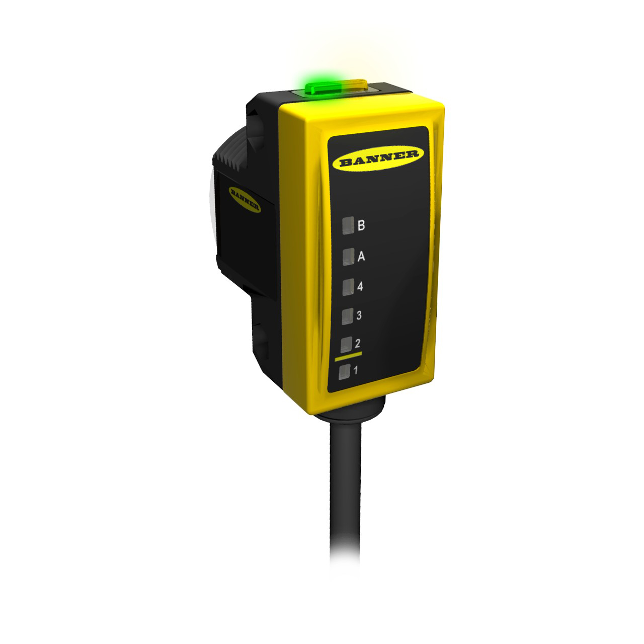Banner Engineering Photoelectric Sensor; Opposed - Receiver; Rectangular; 213m Range; 10-30VDC; NPN&plus;PNP; Light Operate; PVC M12 Pigtail QD